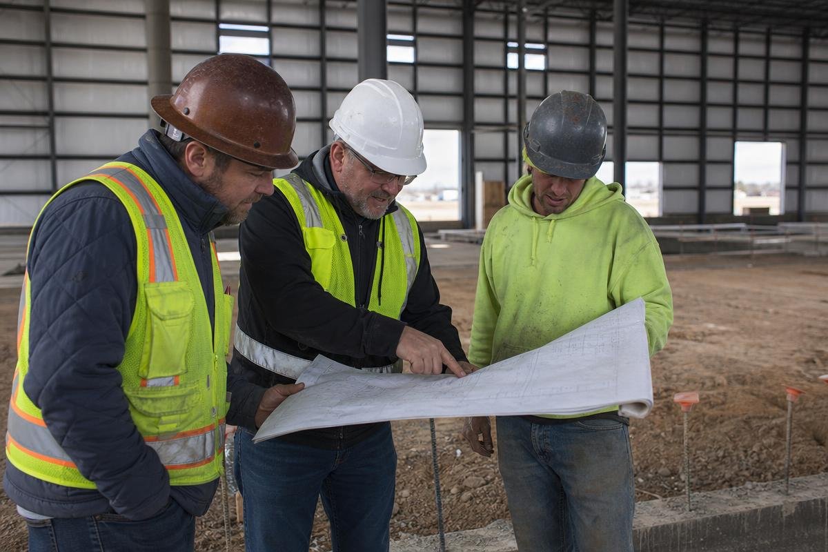 Warehouse construction process in Colorado Springs with a design-build contractor