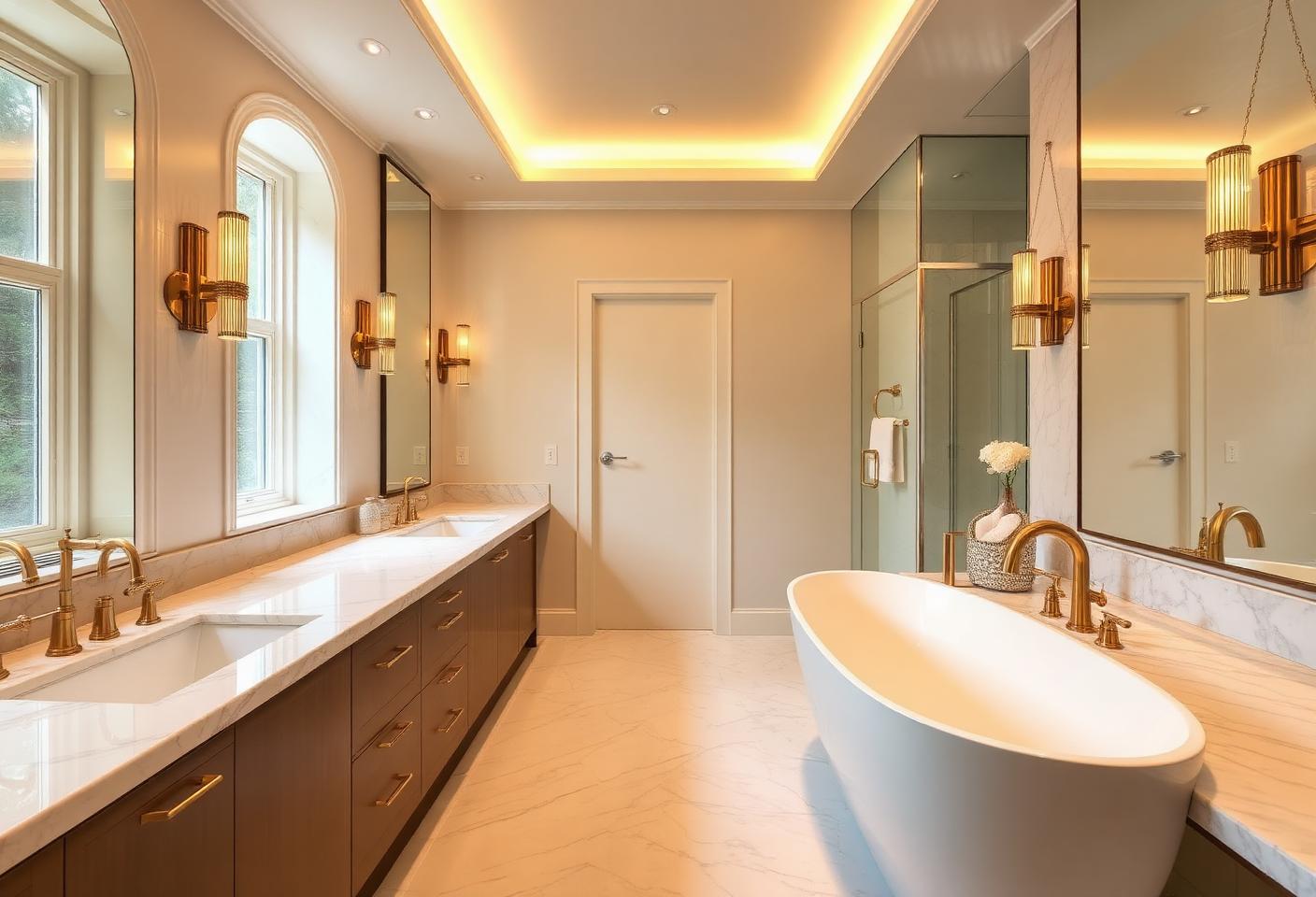 Luxury bathroom remodel by Ivory Ridge