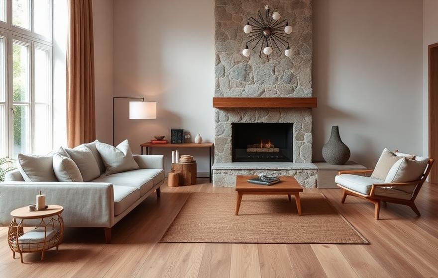Custom Colorado home living space