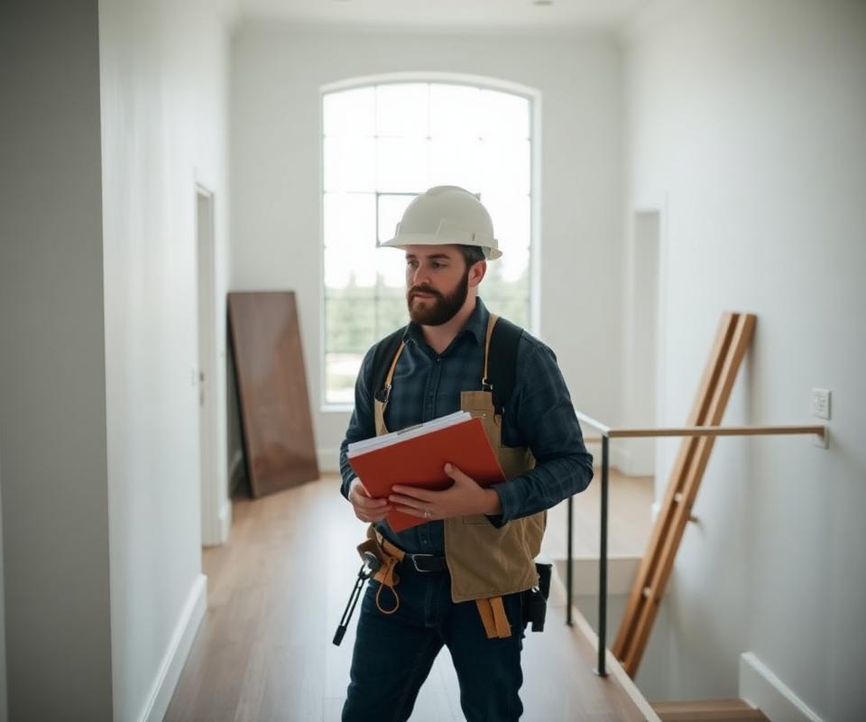 Project manager doing a final walkthrough
